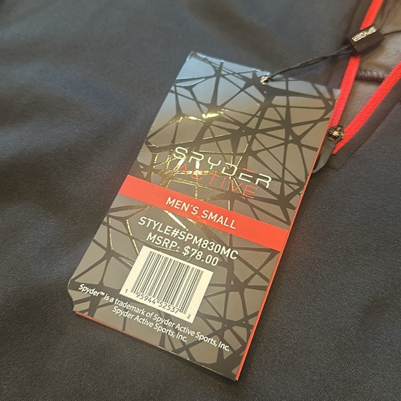 NWT men’s Spyder active top size:S - Picture 5 of 8